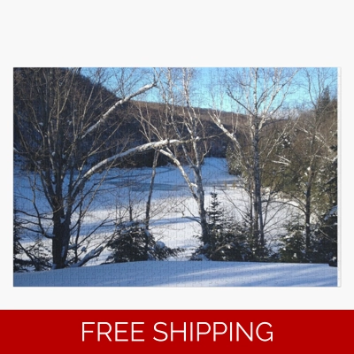 Le Studio Jigsaw Puzzle Lake Perry Winter 2019 from Roof Top 2019